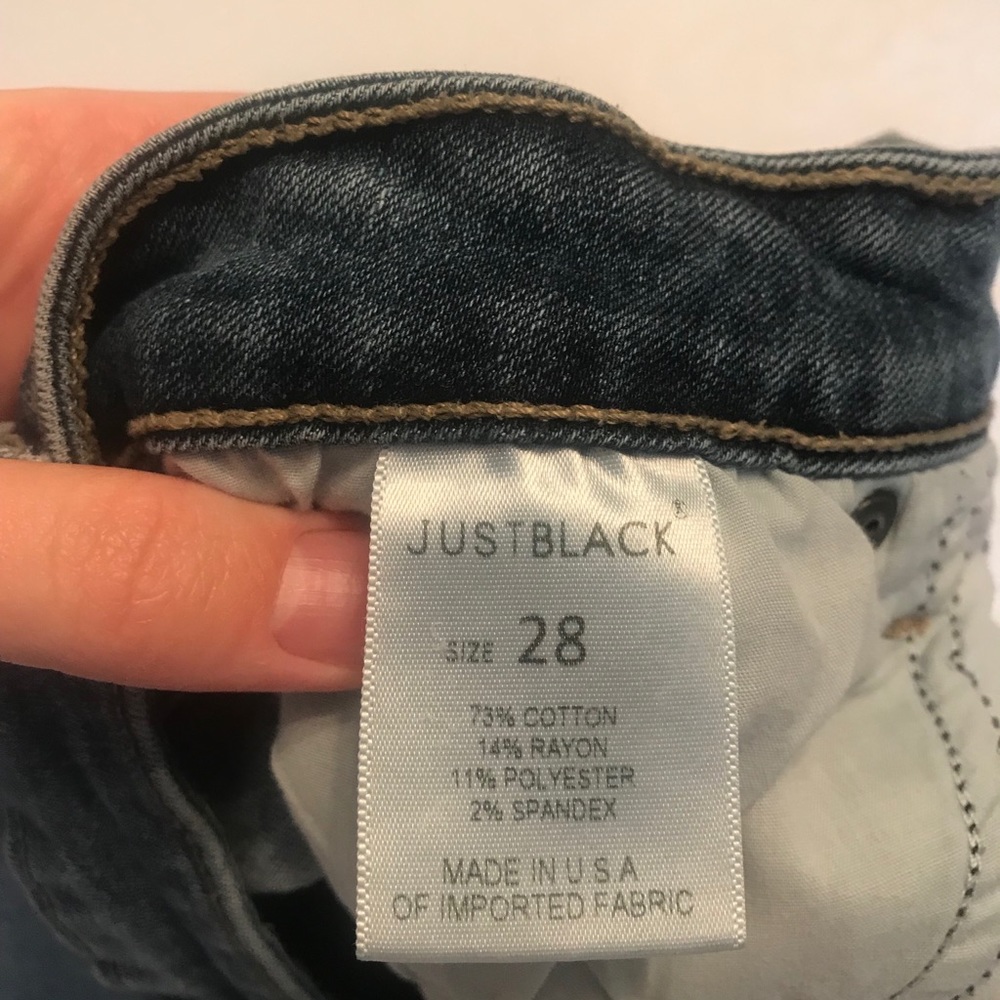 Just Black Shark Bite Jeans - Picture 5 of 7